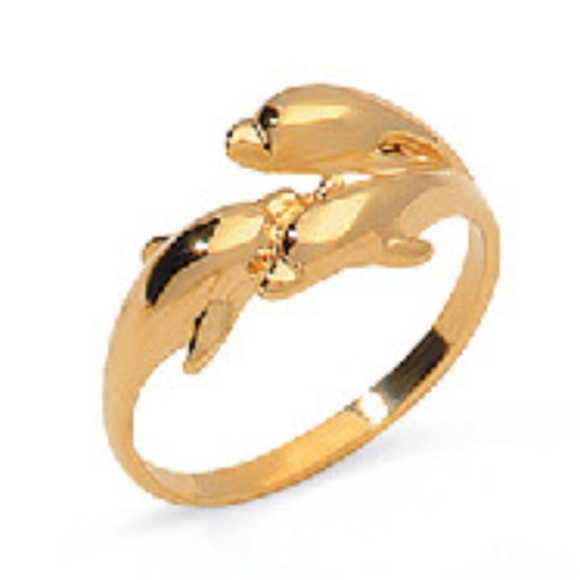 Gold Plated 14k Dolphins Rings